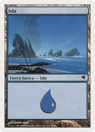 Island (Spanish) - "Isla" (H35) |  (H35) [Magic Encyclopedia 2005 (Salvat/Hachette)]