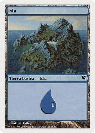 Island (Spanish) - "Isla" (G35) |  (G35) [Magic Encyclopedia 2005 (Salvat/Hachette)]