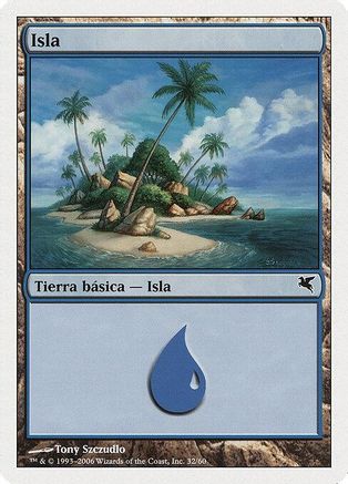 Island (Spanish) - "Isla" (H32) |  (H32) [Magic Encyclopedia 2005 (Salvat/Hachette)]