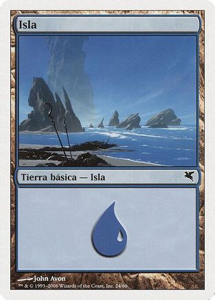 Island (Spanish) - "Isla" (H24) |  (H24) [Magic Encyclopedia 2005 (Salvat/Hachette)]