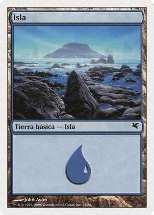 Island (Spanish) - "Isla" (E21) |  (E21) [Magic Encyclopedia 2005 (Salvat/Hachette)]