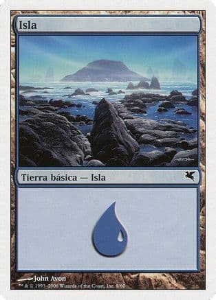 Island (Spanish) - "Isla" (E8) |  (0E8) [Magic Encyclopedia 2005 (Salvat/Hachette)]