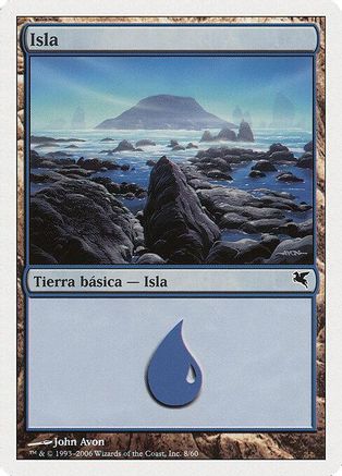 Island (Spanish) - "Isla" (E8) |  (0E8) [Magic Encyclopedia 2005 (Salvat/Hachette)]