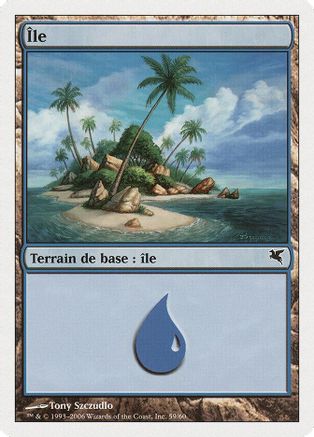 Island (French) - "Ile" (H59) |  (H59) [Magic Encyclopedia 2005 (Salvat/Hachette)]