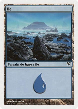 Island (French) - "Ile" (E58) |  (E58) [Magic Encyclopedia 2005 (Salvat/Hachette)]