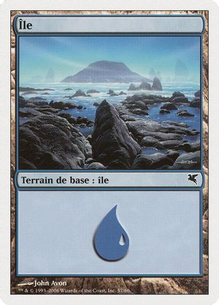 Island (French) - "Ile" (H57) |  (H57) [Magic Encyclopedia 2005 (Salvat/Hachette)]