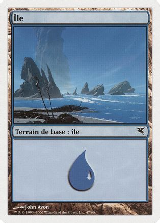Island (French) - "Ile" (H47) |  (H47) [Magic Encyclopedia 2005 (Salvat/Hachette)]