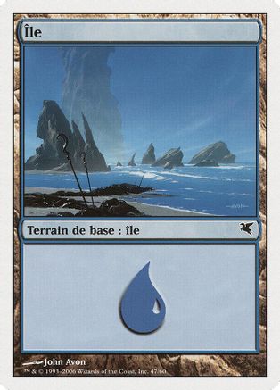 Island (French) - "Ile" (G47) |  (G47) [Magic Encyclopedia 2005 (Salvat/Hachette)]