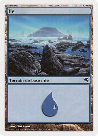 Island (French) - "Ile" (H46) |  (H46) [Magic Encyclopedia 2005 (Salvat/Hachette)]