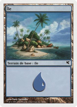 Island (French) - "Ile" (H36) |  (H36) [Magic Encyclopedia 2005 (Salvat/Hachette)]