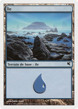 Island (French) - "Ile" (G36) |  (G36) [Magic Encyclopedia 2005 (Salvat/Hachette)]