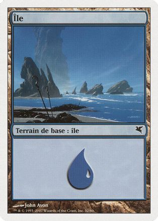 Island (French) - "Ile" (E32) |  (E32) [Magic Encyclopedia 2005 (Salvat/Hachette)]
