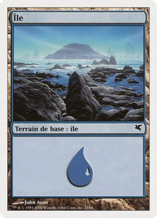 Island (French) - "Ile" (H23) |  (H23) [Magic Encyclopedia 2005 (Salvat/Hachette)]