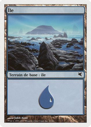 Island (French) - "Ile" (E21) |  (E21) [Magic Encyclopedia 2005 (Salvat/Hachette)]