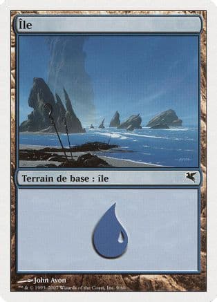 Island (French) - "Ile" (E9) |  (0E9) [Magic Encyclopedia 2005 (Salvat/Hachette)]