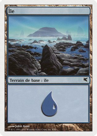 Island (French) - "Ile" (E8) |  (0E8) [Magic Encyclopedia 2005 (Salvat/Hachette)]