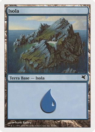 Island (Italian) - "Isola" (E57) |  (E57) [Magic Encyclopedia 2005 (Salvat/Hachette)]