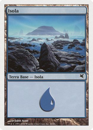 Island (Italian) - "Isola" (H46) |  (H46) [Magic Encyclopedia 2005 (Salvat/Hachette)]
