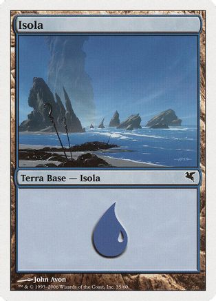 Island (Italian) - "Isola" (H35) |  (H35) [Magic Encyclopedia 2005 (Salvat/Hachette)]