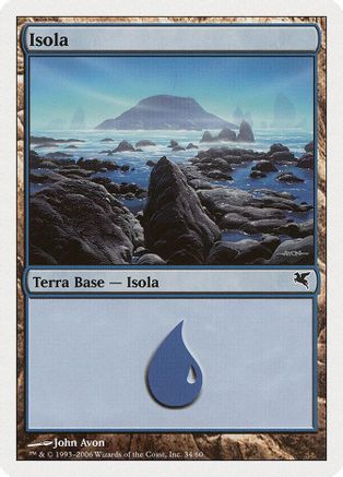 Island (Italian) - "Isola" (H34) |  (H34) [Magic Encyclopedia 2005 (Salvat/Hachette)]