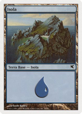 Island (Italian) - "Isola" (E34) |  (E34) [Magic Encyclopedia 2005 (Salvat/Hachette)]
