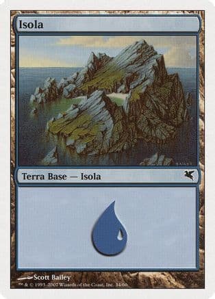 Island (Italian) - "Isola" (E34) |  (E34) [Magic Encyclopedia 2005 (Salvat/Hachette)]