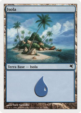 Island (Italian) - "Isola" (G24) |  (G24) [Magic Encyclopedia 2005 (Salvat/Hachette)]
