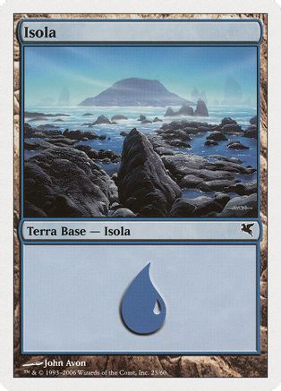Island (Italian) - "Isola" (H23) |  (H23) [Magic Encyclopedia 2005 (Salvat/Hachette)]