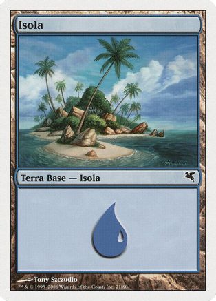 Island (Italian) - "Isola" (H21) |  (H21) [Magic Encyclopedia 2005 (Salvat/Hachette)]