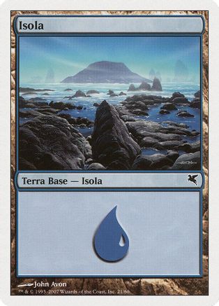 Island (Italian) - "Isola" (E21) |  (E21) [Magic Encyclopedia 2005 (Salvat/Hachette)]