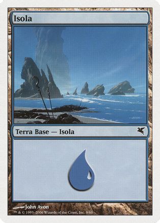 Island (Italian) - "Isola" (H9) |  (0H9) [Magic Encyclopedia 2005 (Salvat/Hachette)]