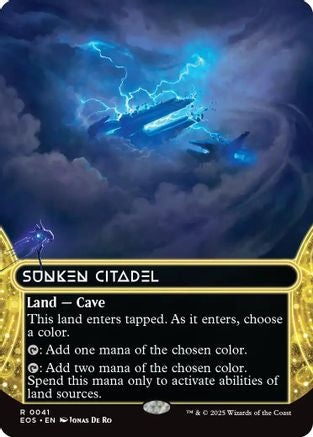 Sunken Citadel (0041) (Borderless) |  (041) [Edge of Eternities: Stellar Sights]
