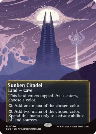 Sunken Citadel (0086) (Borderless) |  (086) [Edge of Eternities: Stellar Sights]
