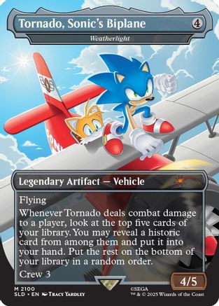 Tornado, Sonic's Biplane - Weatherlight |  (2100) [Secret Lair Drop Series]