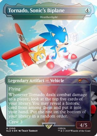 Tornado, Sonic's Biplane - Weatherlight (Rainbow Foil) |  Foil (2100) [Secret Lair Drop Series]
