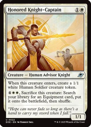 Honored Knight-Captain |  Foil (022) [Edge of Eternities]