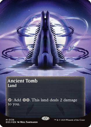 Ancient Tomb (0136) (Borderless) (Galaxy Foil) |  Foil (136) [Edge of Eternities: Stellar Sights]