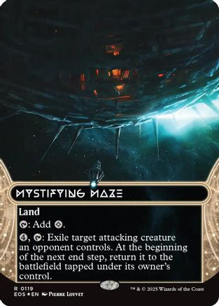 Mystifying Maze (0119) (Borderless) (Galaxy Foil) |  Foil (119) [Edge of Eternities: Stellar Sights]