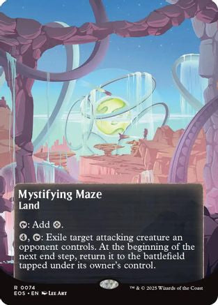 Mystifying Maze (0074) (Borderless) |  Foil (074) [Edge of Eternities: Stellar Sights]