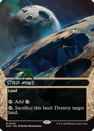 Strip Mine (0040) (Borderless) |  Foil (040) [Edge of Eternities: Stellar Sights]