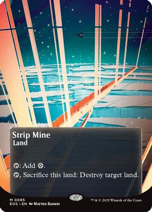Strip Mine (0085) (Borderless) |  Foil (085) [Edge of Eternities: Stellar Sights]