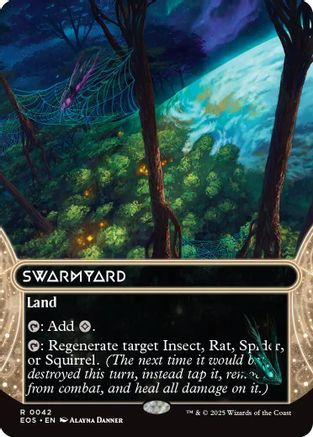 Swarmyard (0042) (Borderless) |  Foil (042) [Edge of Eternities: Stellar Sights]