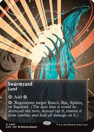 Swarmyard (0087) (Borderless) |  (087) [Edge of Eternities: Stellar Sights]