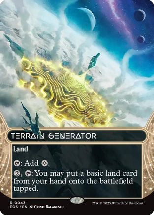 Terrain Generator (0043) (Borderless) |  Foil (043) [Edge of Eternities: Stellar Sights]