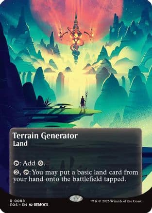 Terrain Generator (0088) (Borderless) |  Foil (088) [Edge of Eternities: Stellar Sights]