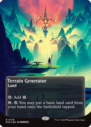 Terrain Generator (0178) (Borderless) (Galaxy Foil) |  Foil (178) [Edge of Eternities: Stellar Sights]
