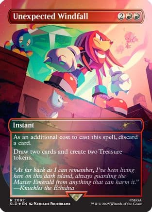 Unexpected Windfall (2092) (Rainbow Foil) |  Foil (2092) [Secret Lair Drop Series]