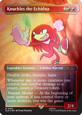 Knuckles the Echidna (Rainbow Foil) |  Foil (2082) [Secret Lair Drop Series]