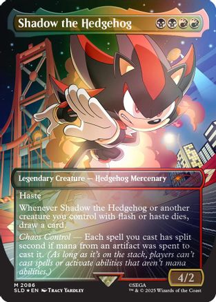 Shadow the Hedgehog (Rainbow Foil) |  Foil (2086) [Secret Lair Drop Series]