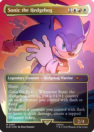 Sonic the Hedgehog (Rainbow Foil) |  Foil (2087) [Secret Lair Drop Series]